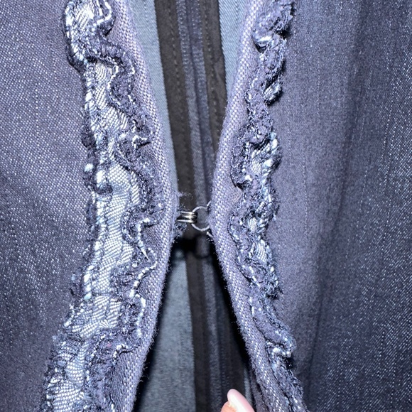 Sag Harbor Stretch Denim Blazer 12  Petite - Picture 5 of 9